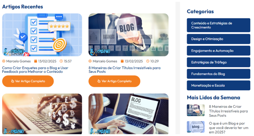 Como Criar um Design para Blog - blog gênio dos blogs