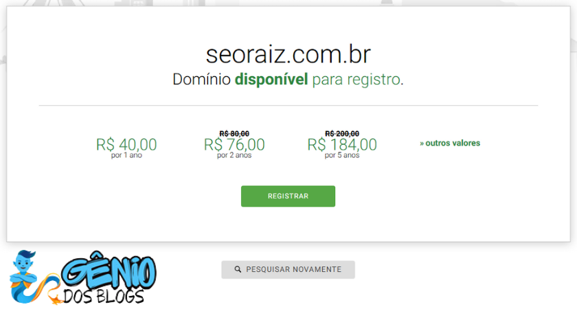 como registrar um domínio - registro.br