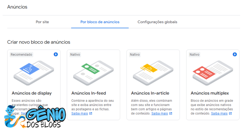 google adsense - painel do adsense